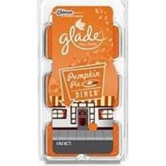 Glade Scented Wax Melts Pumpkin Pie Diner Scent Lot of 3 Packs Discontinued NEW - Picture 2 of 3